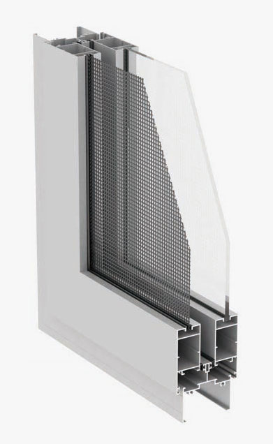 WPC60C integrated casement window with screen